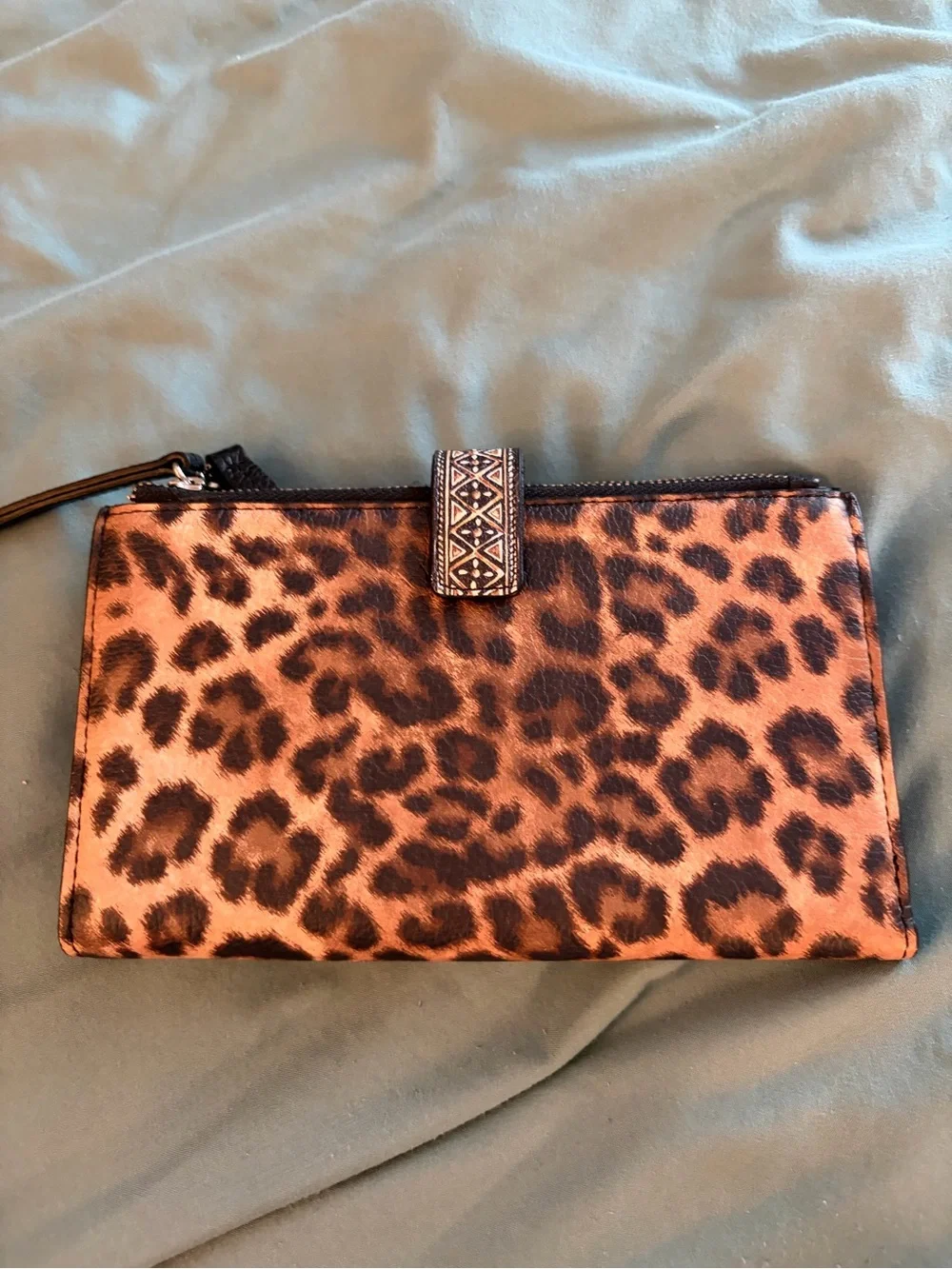 Brighton Africa Stories Leopard Handbag with Matching Wallet